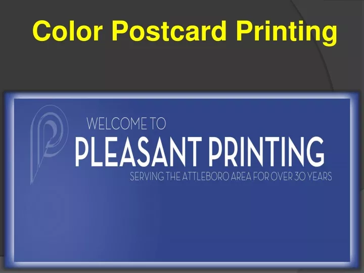 color postcard printing