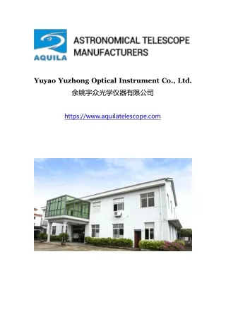 Yuyao Yuzhong Optical Instrument Co., Ltd.