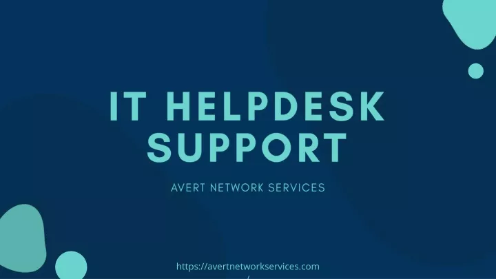 i t helpdesk support