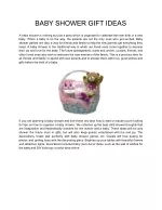 BABY SHOWER GIFT IDEAS - slide 1