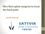 top spine surgeon in India