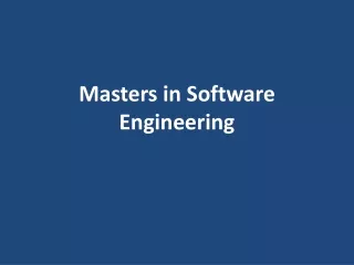 masters in software engineering