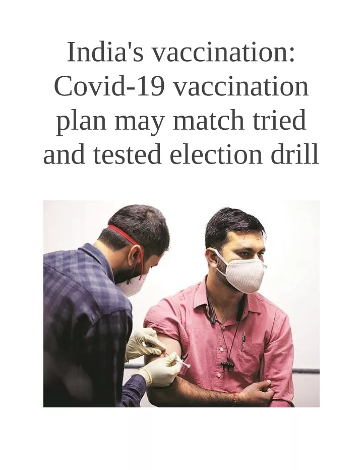 india s vaccination covid 19 vaccination plan