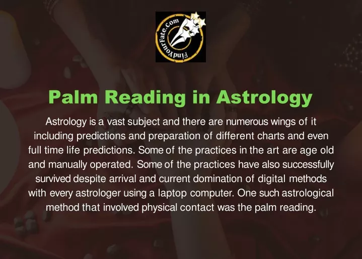 palm reading in astrology