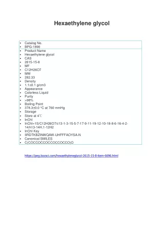 hexaethylene glycol
