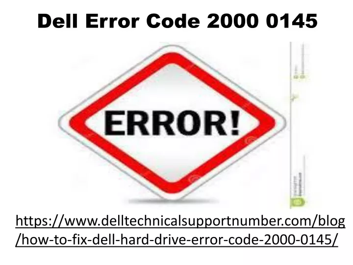 dell error code 2000 0145