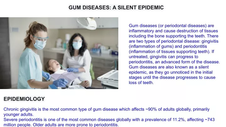 gum diseases a silent epidemic