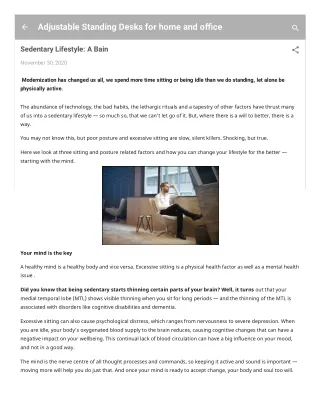 adjustable standing desks for home and o ce
