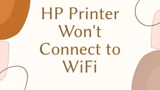 hp printer won t connect to wifi