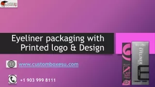 eyeliner packaging with printed logo design