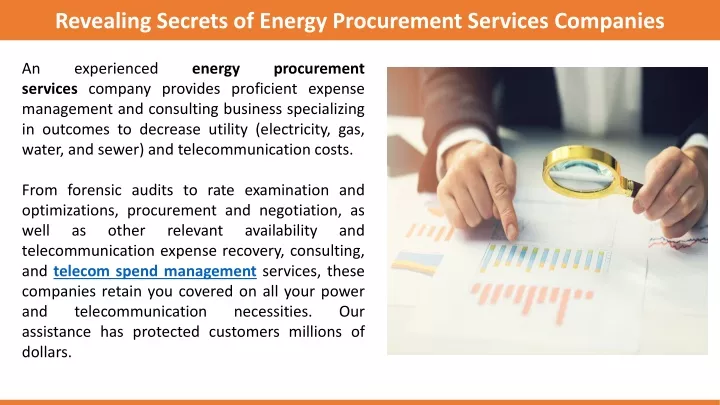 revealing secrets of energy procurement services