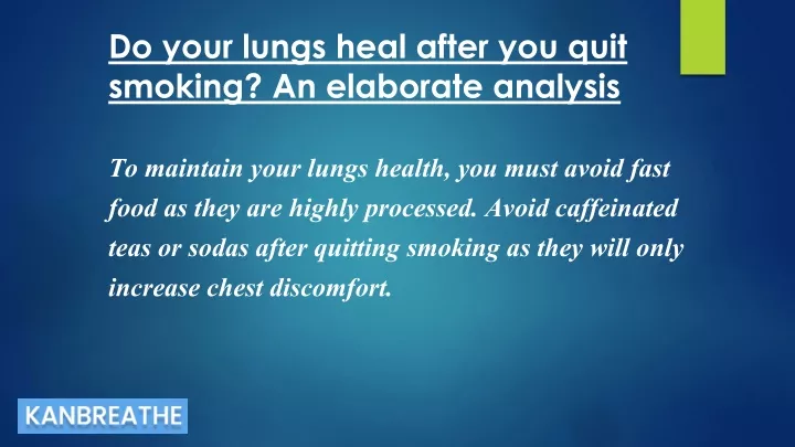 do your lungs heal after you quit smoking