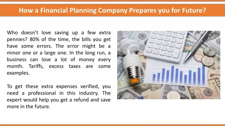 how a financial planning company prepares