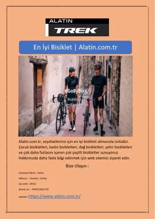 En İyi Bisiklet | Alatin.com.tr