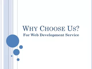 Why Choose Us For Web Development Service in Louisville