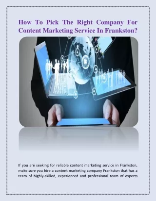 how to pick the right company for content
