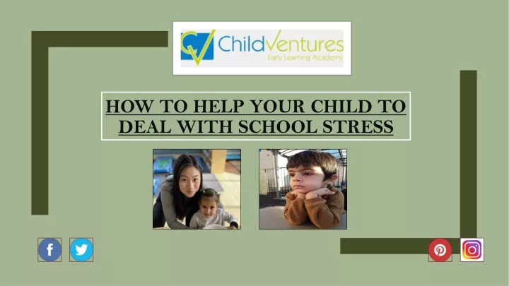 how to help your child to deal with school stress