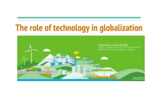 The role of technology in globalization