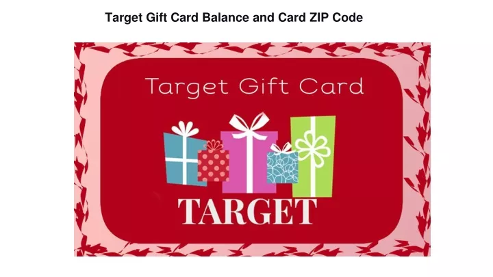 target gift card balance and card zip code