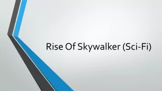Rise of Skywalker Powerpoint