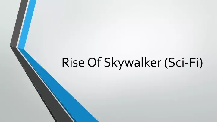rise of skywalker sci fi