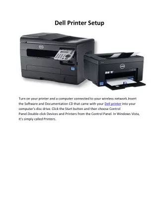 dell printer setup
