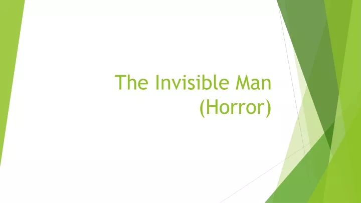 the invisible man horror