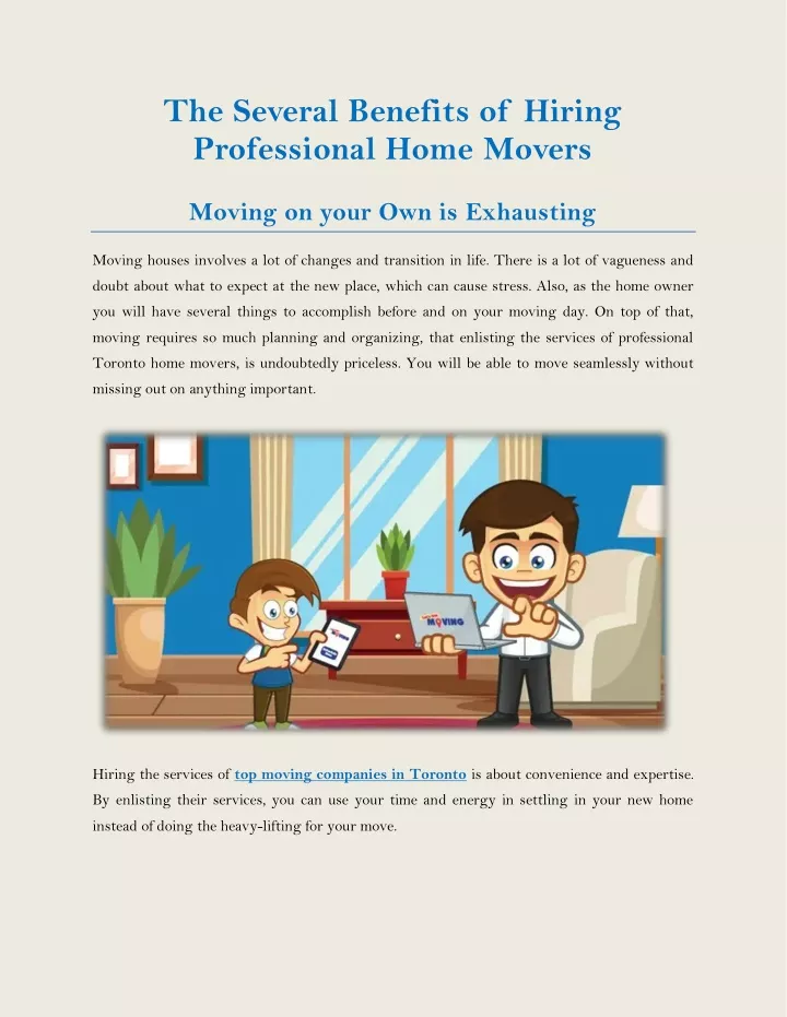 the several benefits of hiring professional home