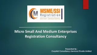 MSME / SSI / Udyog aadhar registration in India