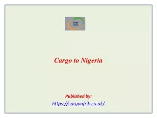 Cargo to Nigeria
