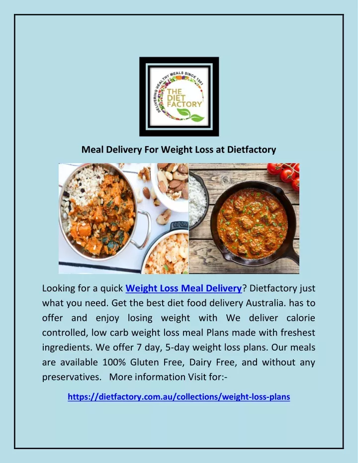 meal delivery for weight loss at dietfactory