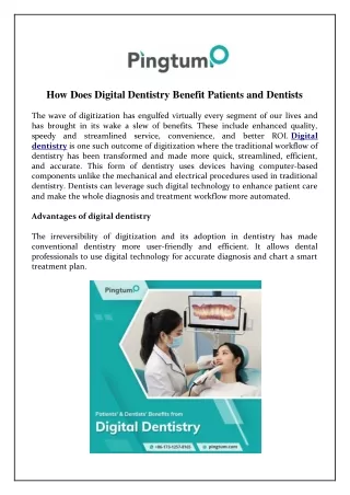 How Does Digital Dentistry Benefit Patients and Dentists