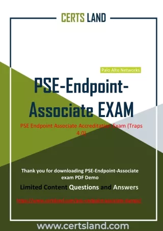 Latest Palo Alto Networks PSE-Endpoint-Associate Exam Dumps