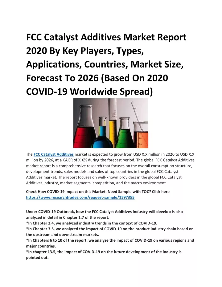fcc catalyst additives market report 2020