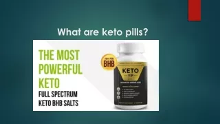 What are keto pills?