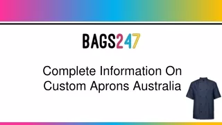 complete information on custom aprons australia