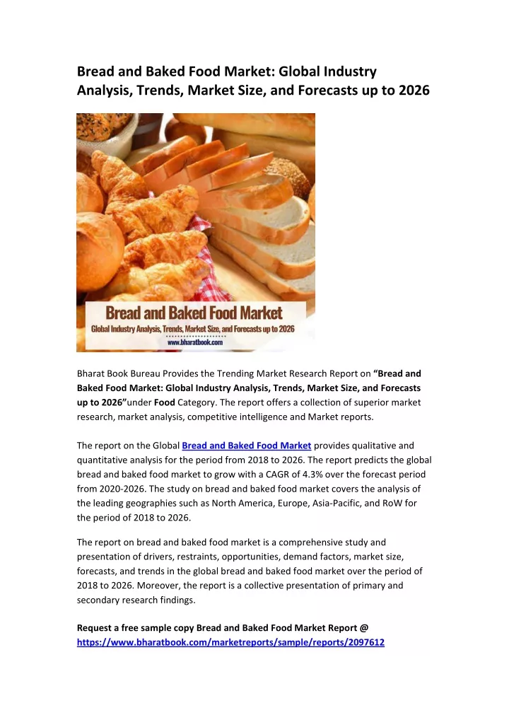 bread and baked food market global industry