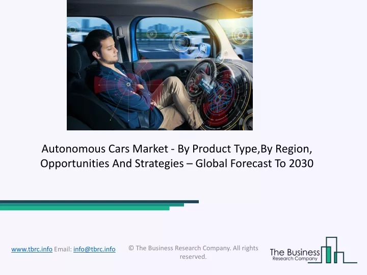 autonomous cars market by product type by region