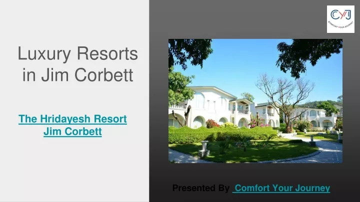 luxury resorts in jim corbett