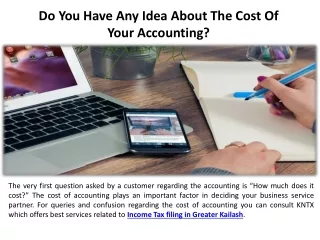 Did You know have Any Idea About The Cost Of Your Accounting