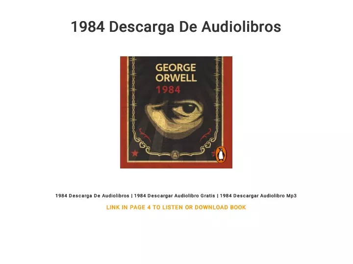 1984 descarga de audiolibros 1984 descarga