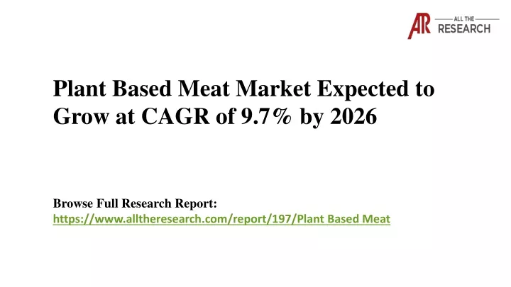 plant based meat market expected to grow at cagr