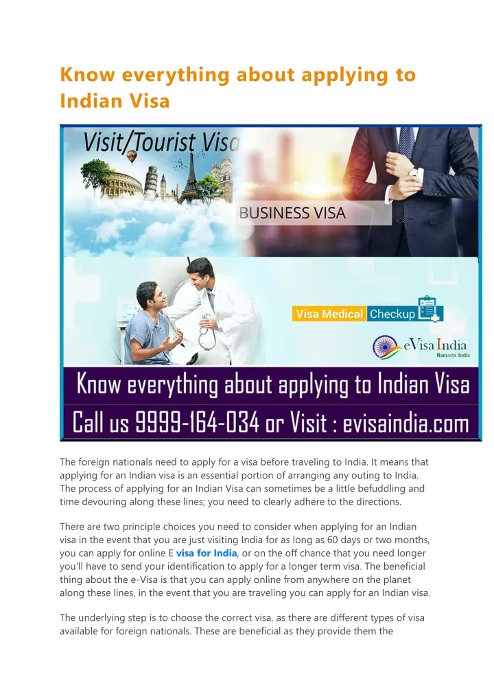 know everything about applying to indian visa