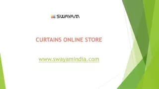 SWAYAM INDIA Best Curtains Online Store