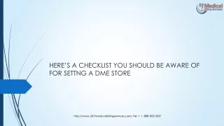 here s a checklist you should be aware