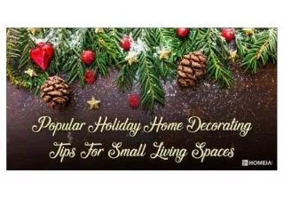 Popular Christmas Home Decorating Tips for Small Living Spaces