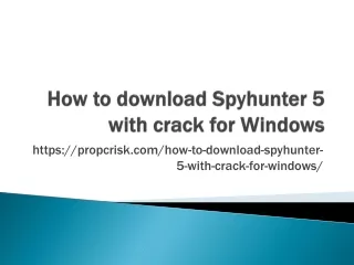 How to download Spyhunter 5 with crack for Windows