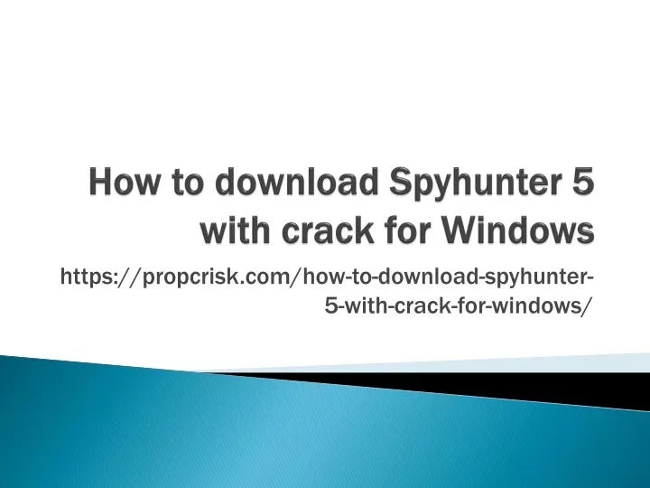 how to download spyhunter 5 with crack for windows