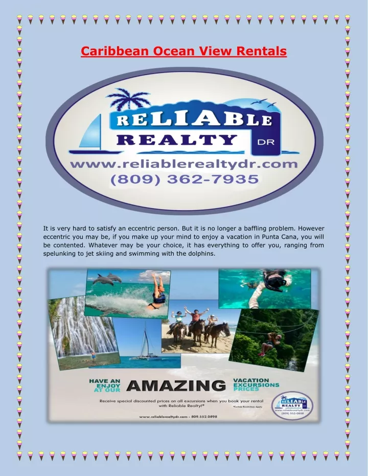 caribbean ocean view rentals