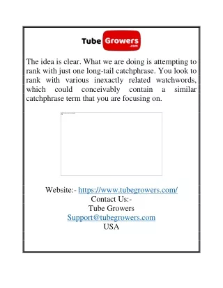 Best Youtube Video Optimizer in USA | Tubegrowers.com